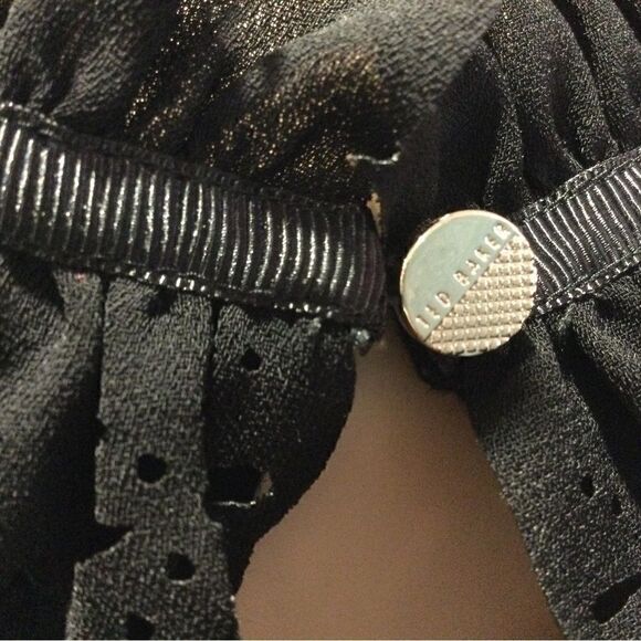 TED BAKER Orwla Frill Neck Detail T-Shirt - Picture 4 of 6